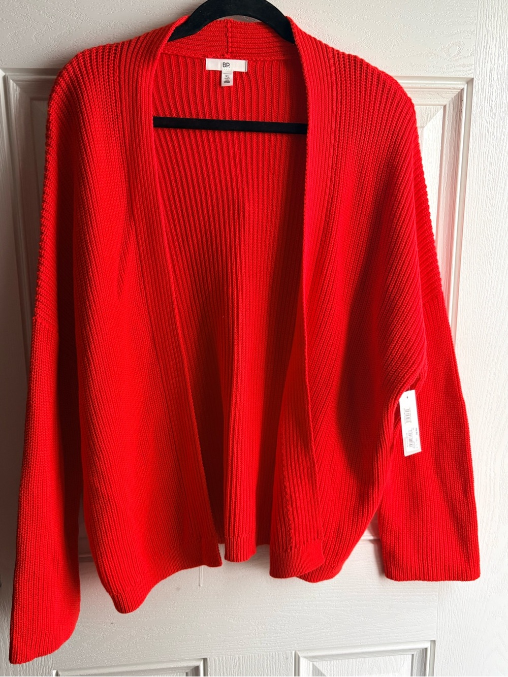 Nordstrom Red Chunky Ribbed Cardigan NWT XL